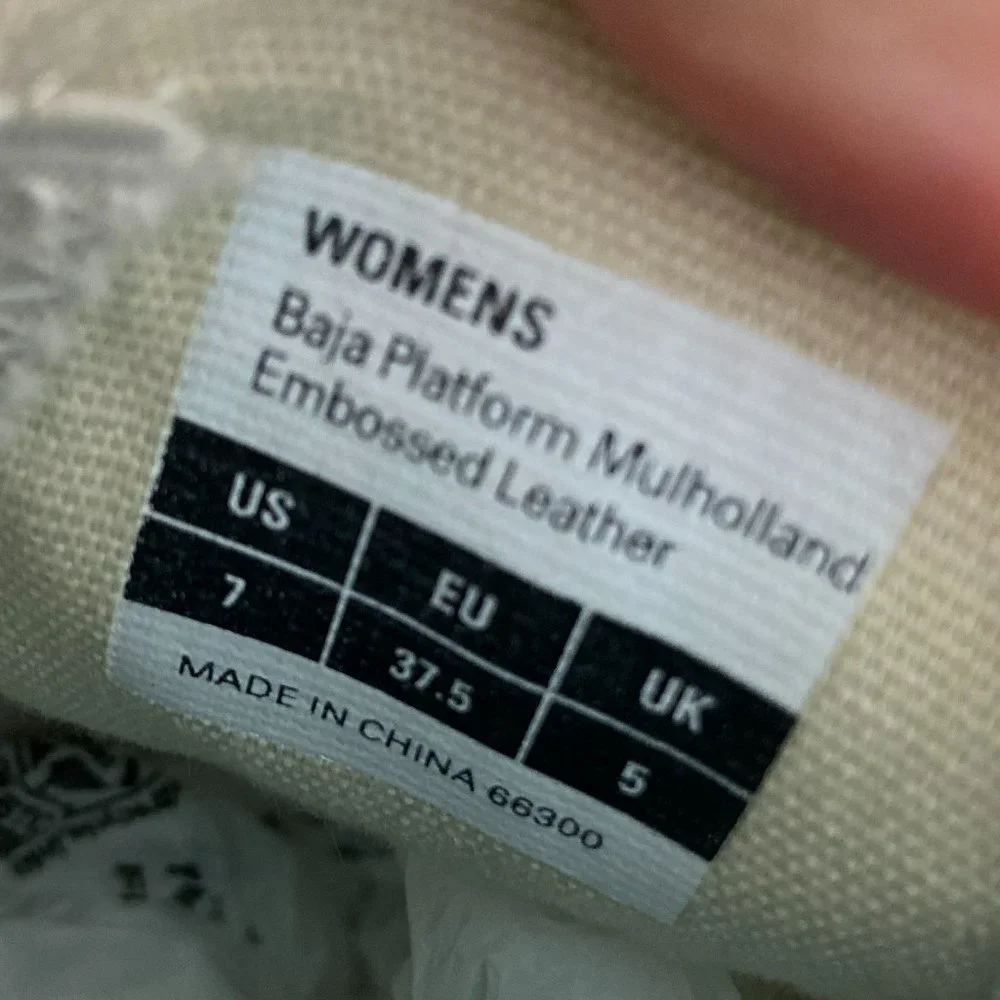 SeaVees Women's Size 7 Baja Platform Mulholland Sneakers Leather